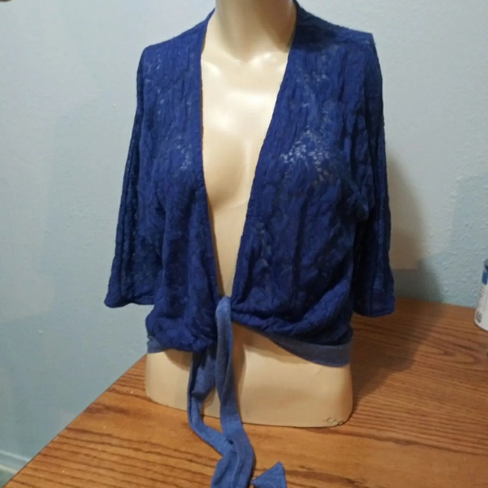 Cabernet Blue Lace Top